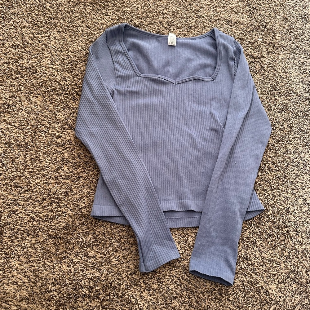 Yogalicious cropped ribbed long sleeve top - Picture 1 of 3